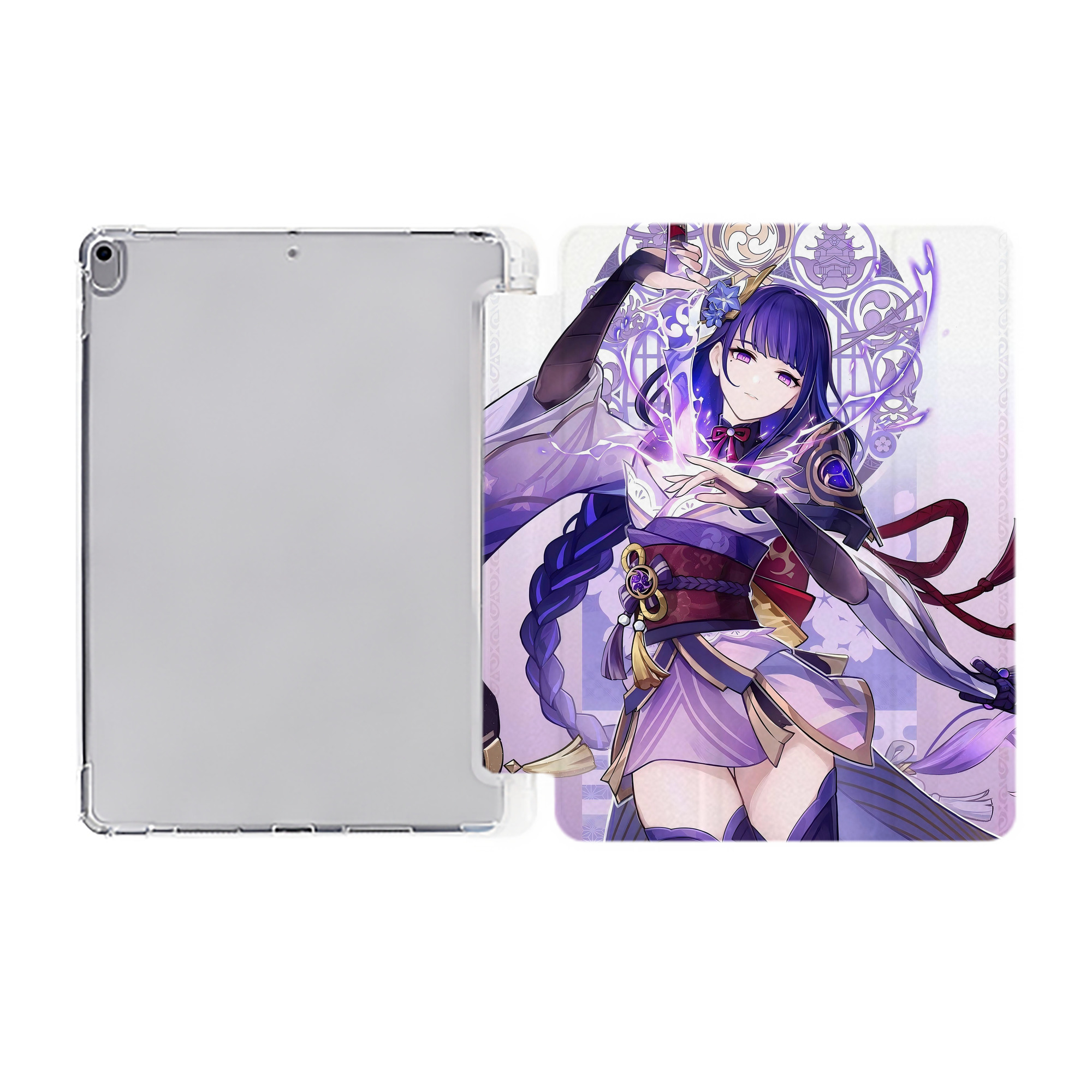 げんし神 genshin IPad ケース ペン収納付き 三つ折りスタンド PUレザー×シリコン 対応機種9.5/10.5/10.9インチ